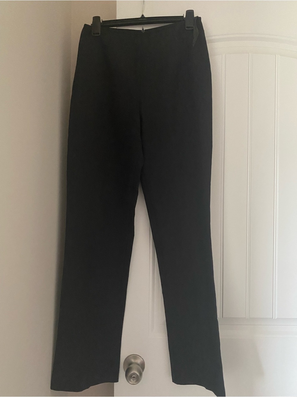 Classic Black Straight-Leg Dress Pants